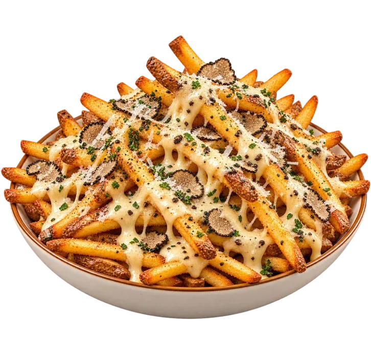 Cheesy Truffle Skin On Thin Fries